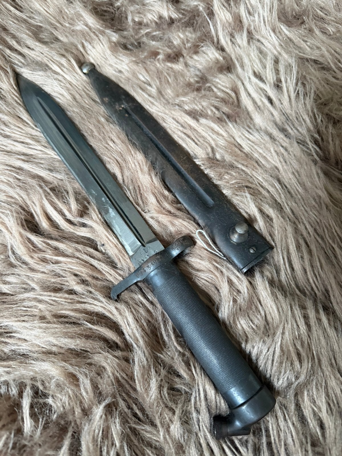 Originele Zweedse M1896 Mauser Bajonet met Schede (m/1896), Ophalen of Verzenden, Landmacht, Mes of Dolk