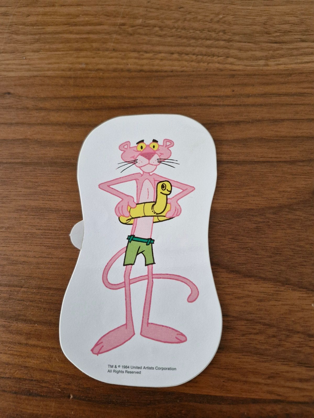 591 Vintage Pink Panther Sticker - 1984 United Artists, Ophalen of Verzenden