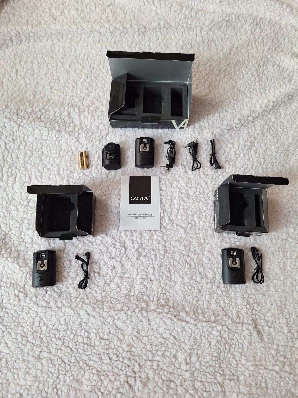 Cactus Wireless Flash Trigger V4 Set, Audio, Tv en Foto, Overige merken, Zo goed als nieuw, Olympus/Micro Four Thirds, Draadloos