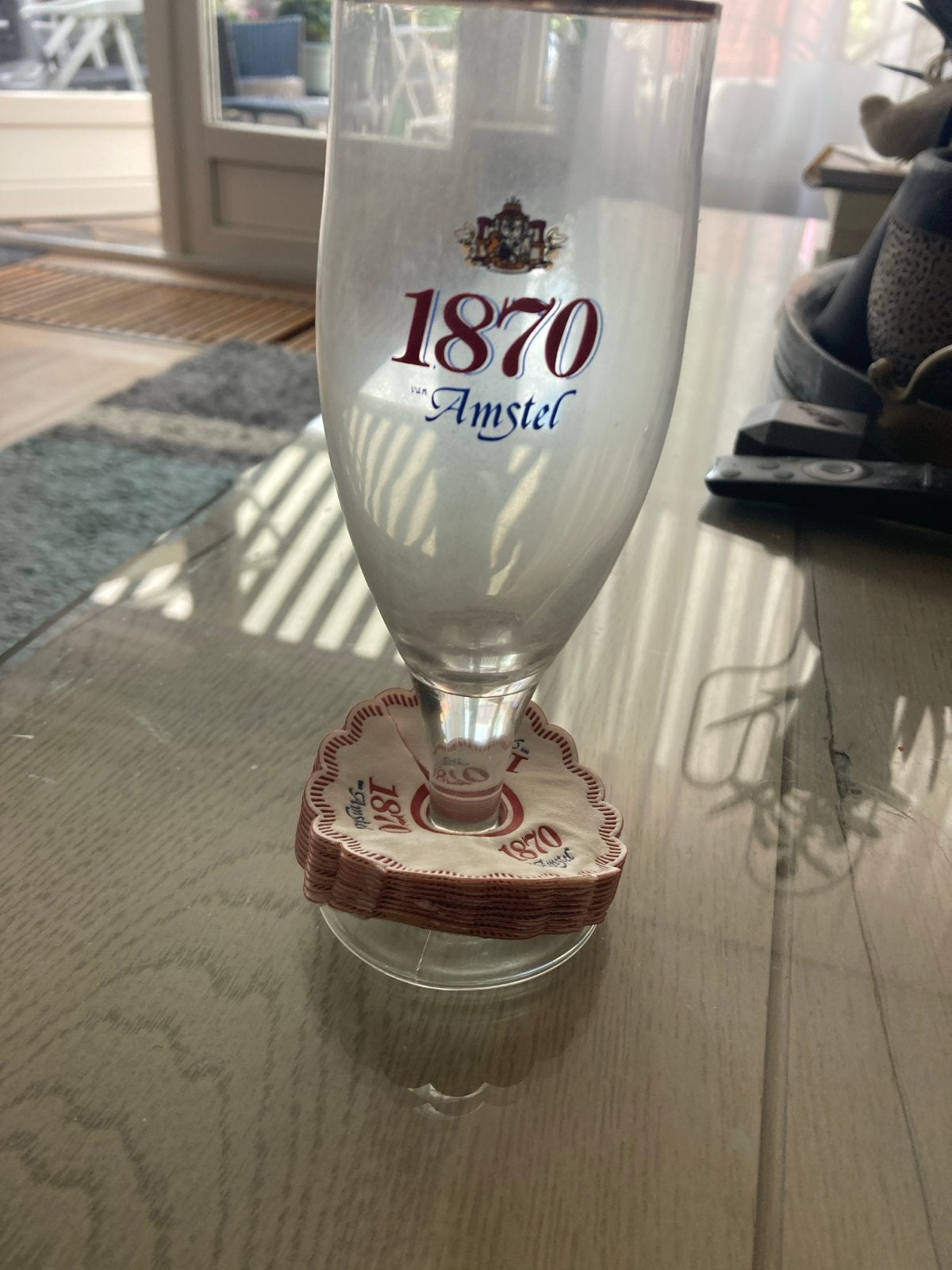 Amstel 1870 Bierglas met onderzetters, Ophalen, Nieuw