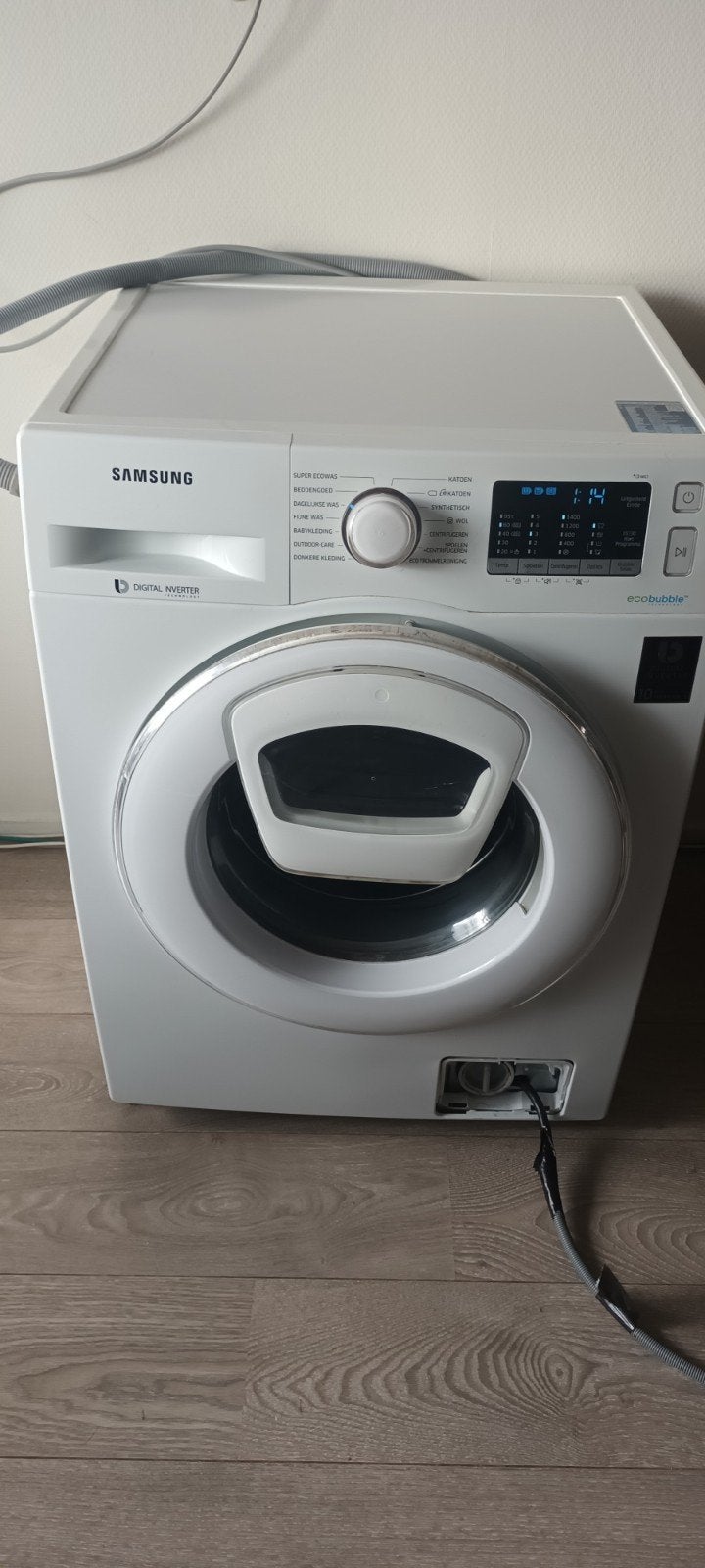 Samsung EcoBubble wasmachine - pomp defect, Ophalen, Gebruikt, Voorlader, Kort programma