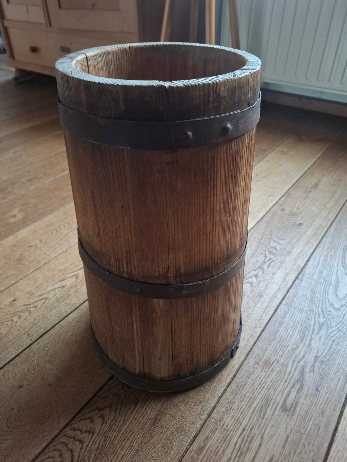 antiek houten karnvat, Ophalen of Verzenden