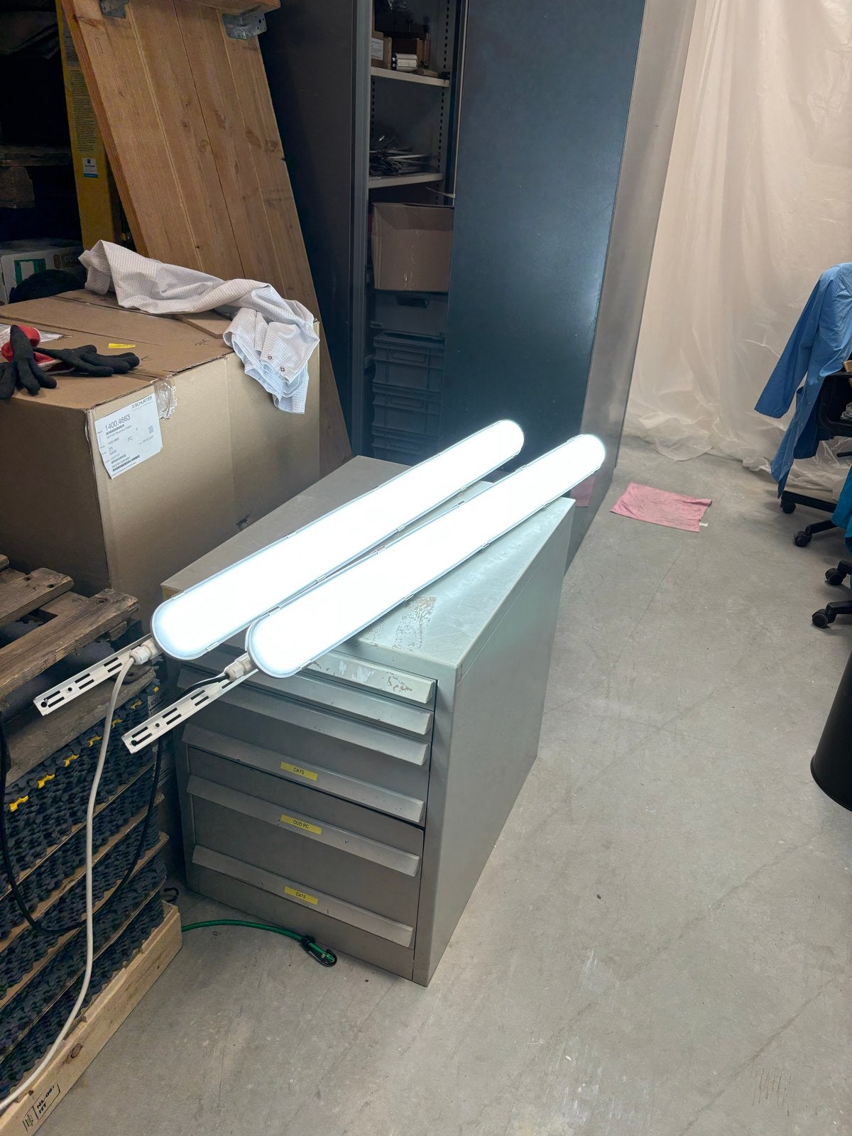 Spatwaterdichte TL armatuur, 35W, 120cm, Ophalen