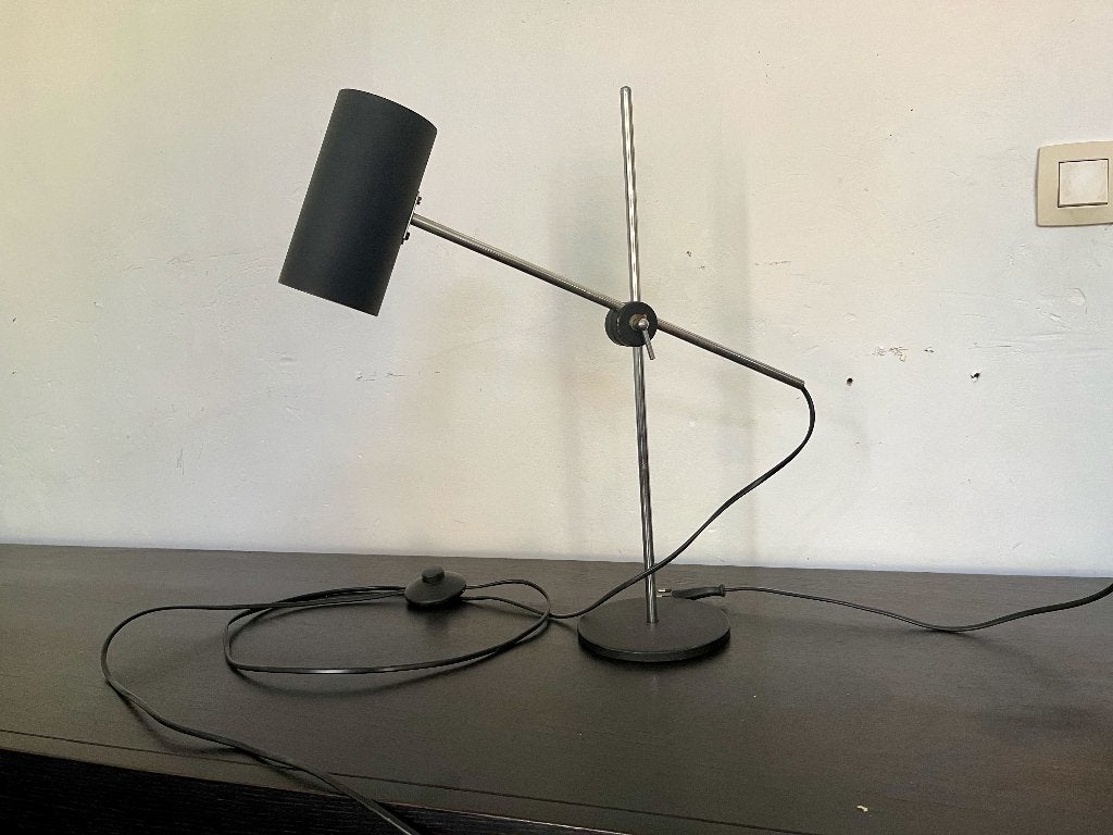 ANVIA bureaulamp J.J.M. Hoogervorst – Dutch design, Bureaulamp, Ophalen of Verzenden, Zwart, Metaal