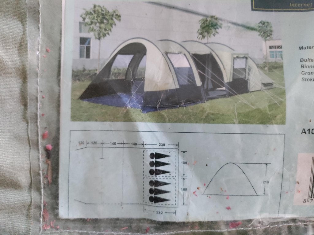 Tent 6 persoons - Imperial 6- Obelink, Caravans en Kamperen, Ophalen, Gebruikt, Tot en met 2