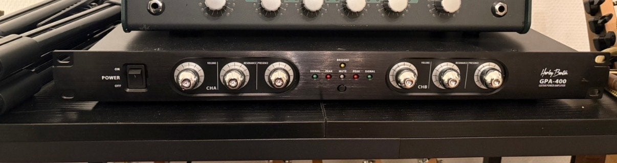 Harley Benton GPA-400 en G112 Cabinet, Muziek en Instrumenten, Ophalen of Verzenden, Gebruikt, Gitaar, 100 watt of meer