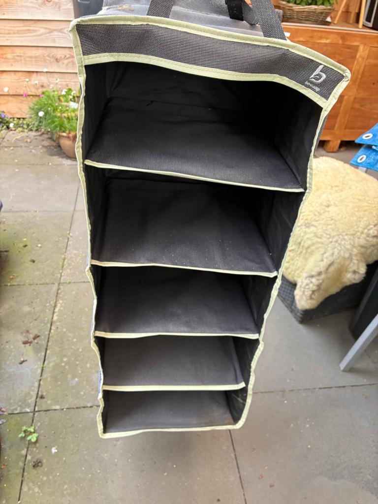 Bo-Camp Ophangbaar Opbergrek met 5 Vakken voor Kleding/Schoe, Ophalen of Verzenden, Gebruikt