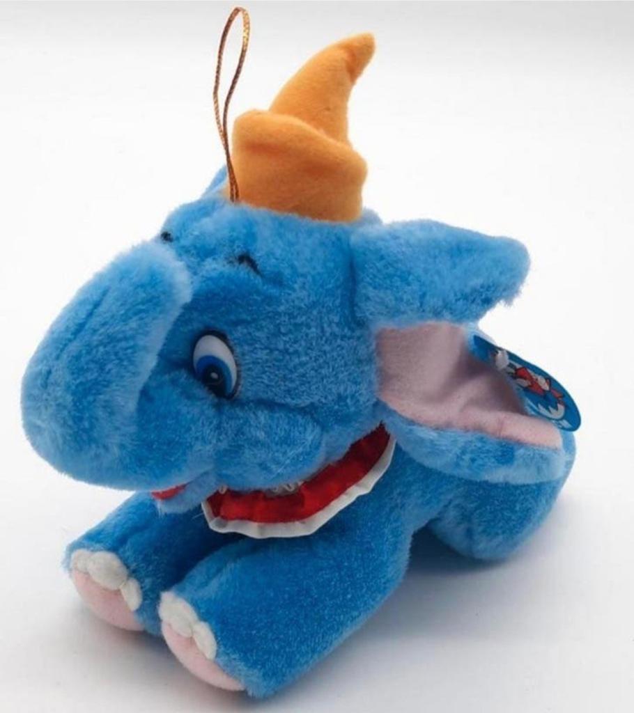 Dombo knuffeltje ca. 21cm lang, Ophalen of Verzenden, Bambi of Dumbo, Zo goed als nieuw, Knuffel