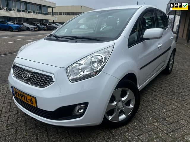 Kia Venga 1.6 CVVT X-ecutive automaat, Euro 5, 4 cilinders, Leder en Stof, Wit