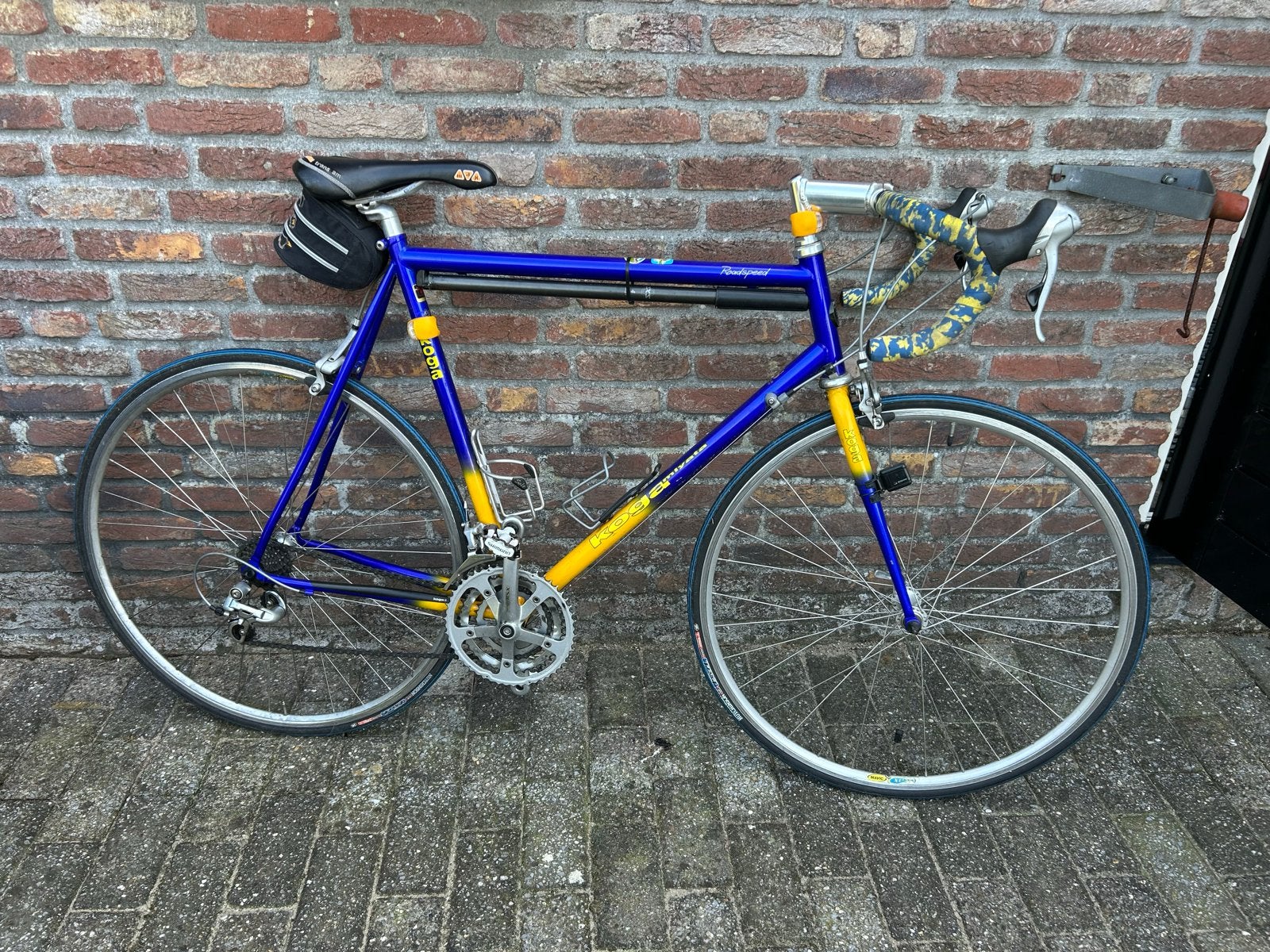 Vintage Koga Miyata racefiets - Blauw/Geel, Ophalen, 28 inch, Gebruikt, Koga Miyata