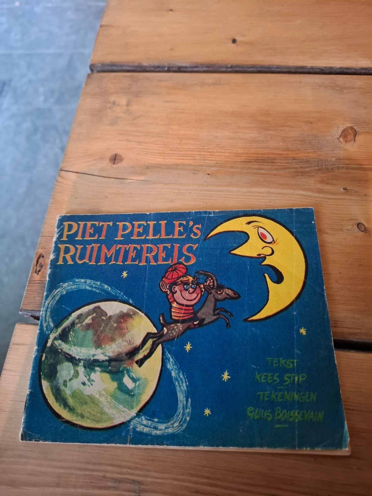 Piet Pelle's Ruimtereis - Gazelle reclameboekje, Ophalen of Verzenden, Gelezen, Kees Stip (tekst), Guus Boissevain (tekeningen)