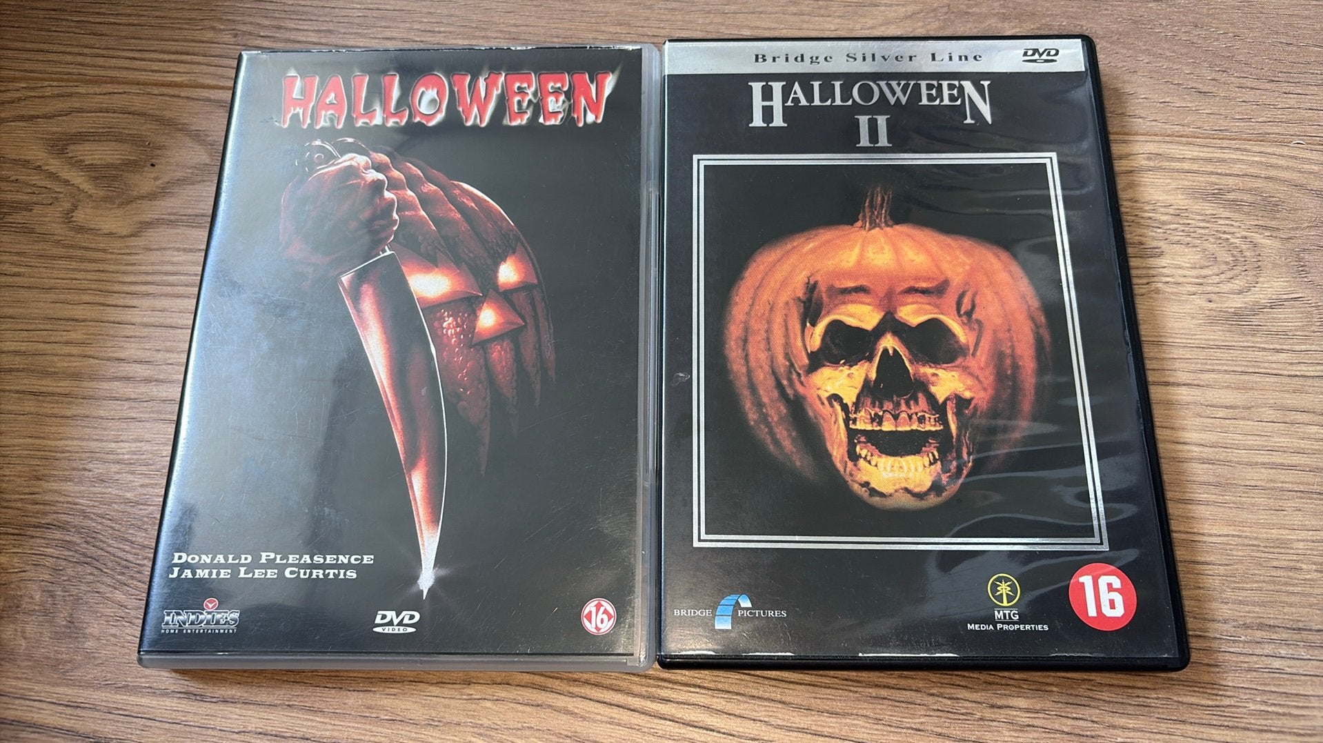 Halloween 1 en 2 van John Carpenter met Jamie Les Curtis., Cd's en Dvd's, Dvd's | Horror, Vanaf 16 jaar, Ophalen of Verzenden