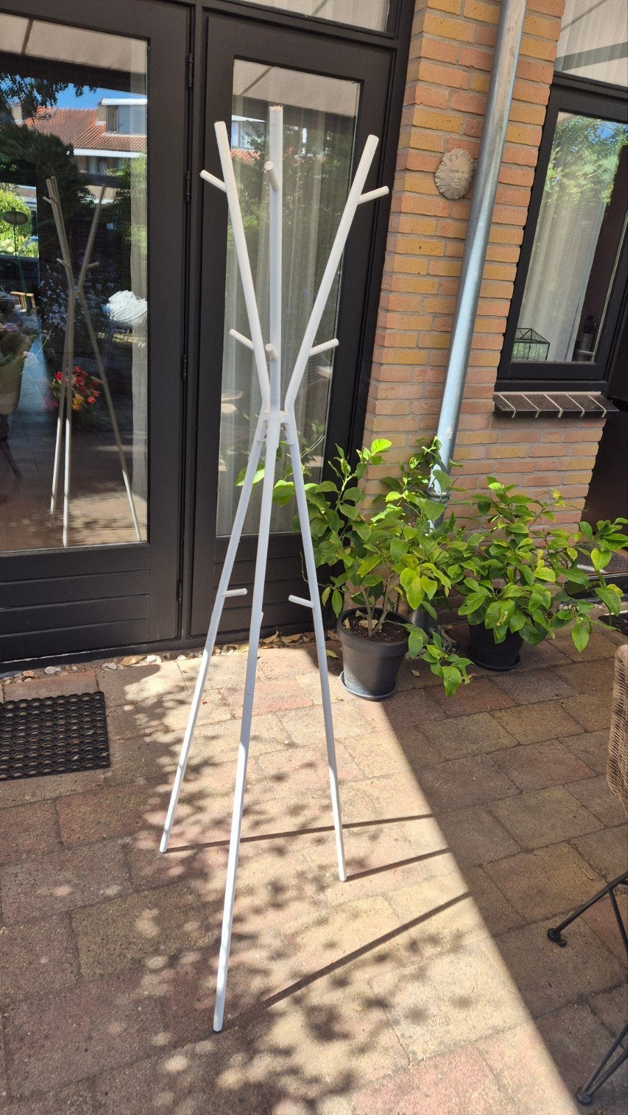 Witte staande kapstok, Ophalen, Staande kapstok, 150 tot 200 cm