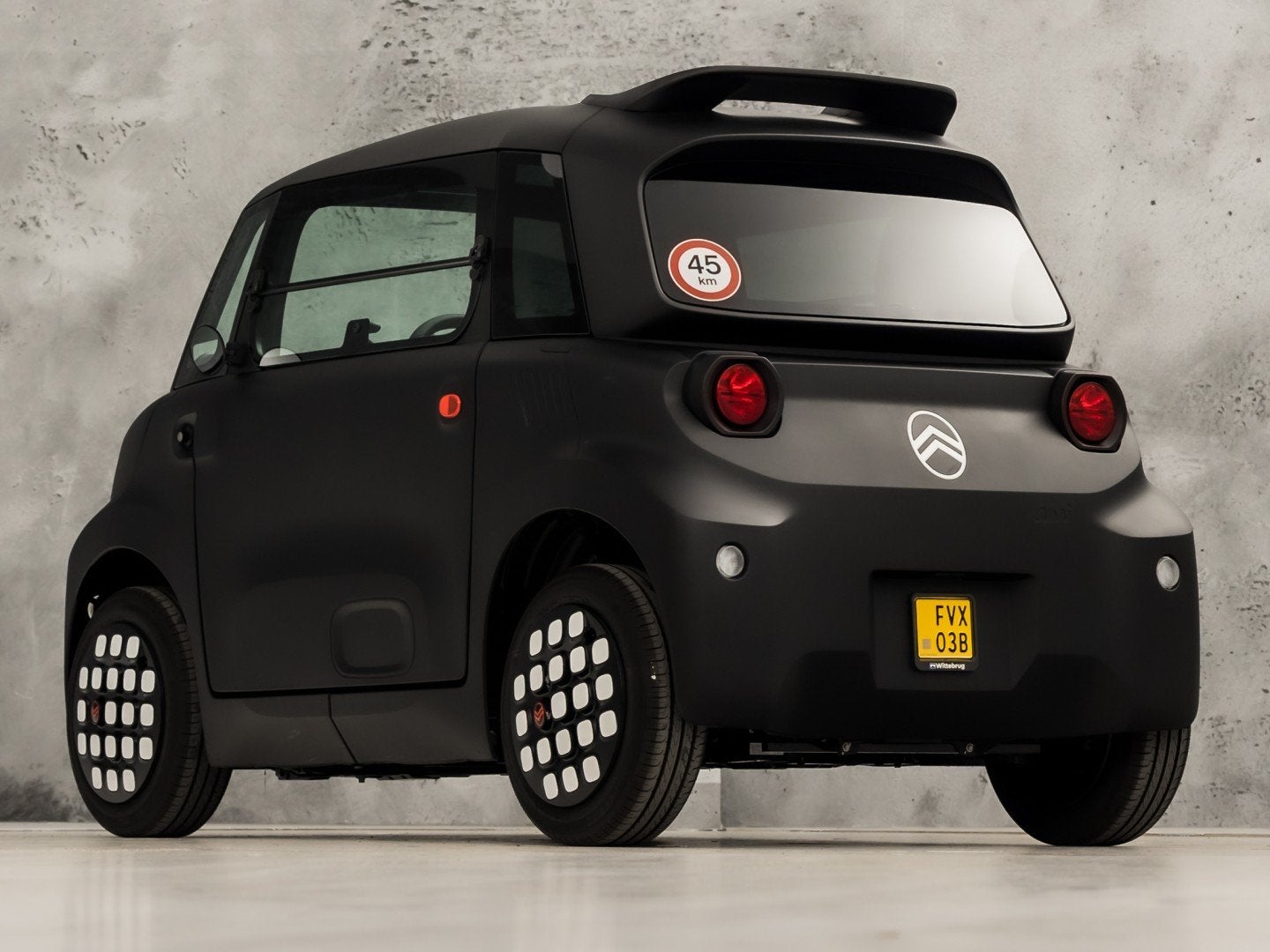 Citroën Ami Ami Dark Side Sport (PANORAMADAK, DIRECT LEVERB, Automaat, 12 maanden, Zwart, 2 stoelen
