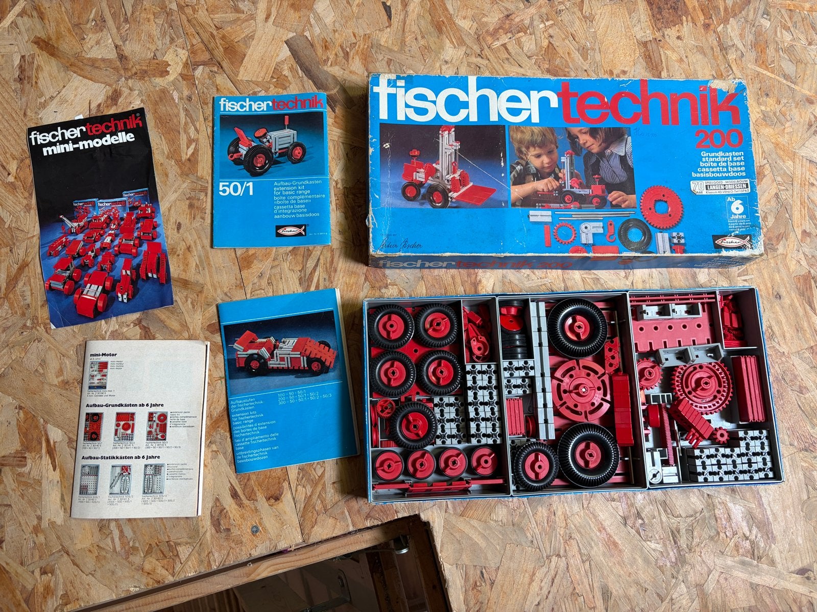 Vintage Fischertechnik 200 Bouwdoos met Boekjes, Ophalen of Verzenden, Gebruikt, Jongen of Meisje