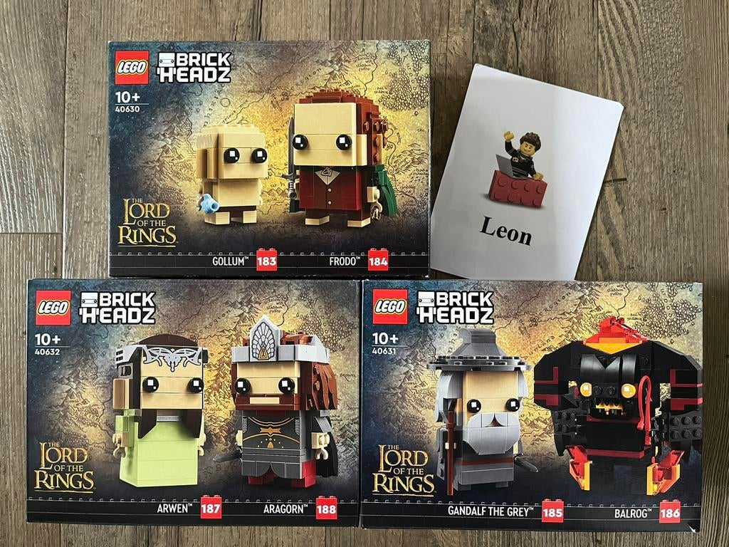 Lego Lord of the Rings 40630, 40631 & 40632 - Nieuw in doos!, BrickHeadz, Lego, Nieuw, Ophalen of Verzenden