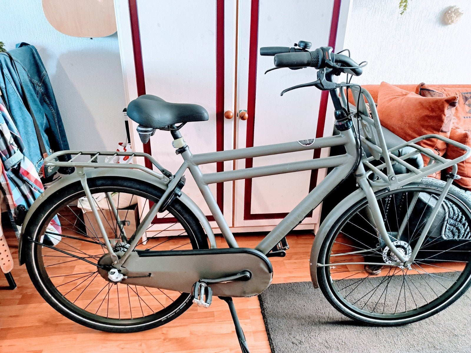 CORTINA U4 TRANSPORT FIETS 28INCH 57CM 3 VERSNELLINGEN, Versnellingen, Zo goed als nieuw, 57 tot 61 cm, Ophalen