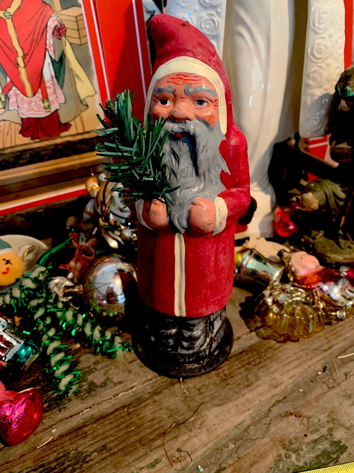 #kerst candycontainer kerstman, T, Ophalen of Verzenden, Zo goed als nieuw, N