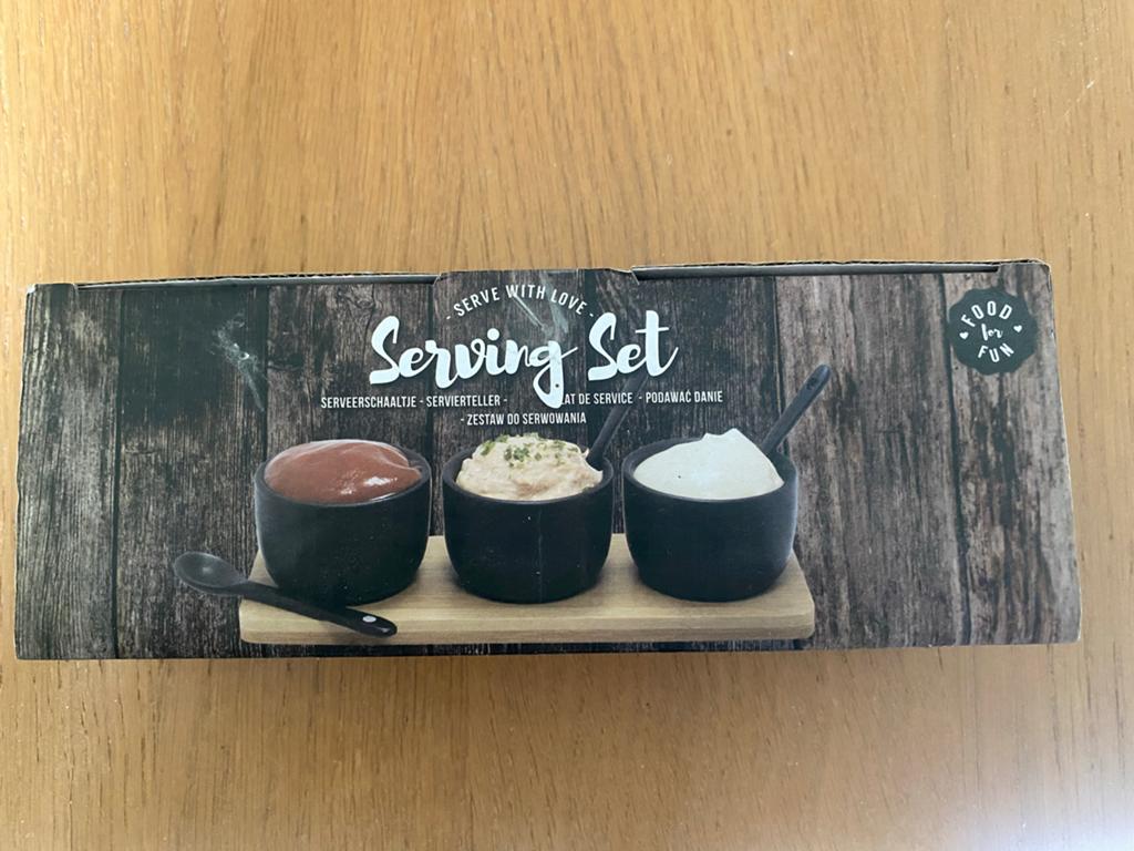 7-Delige Serveerset - Porselein - Food for Fun, Huis en Inrichting, Keuken | Servies, Ophalen of Verzenden, Nieuw, Porselein, Overige typen