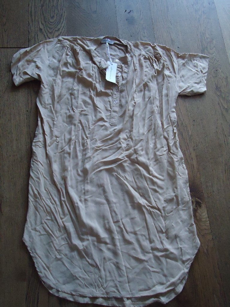 Nieuwe beige Azzurro tuniek/jurkje size S/M, Maat 38/40 (M), Azzurro, Beige, Nieuw