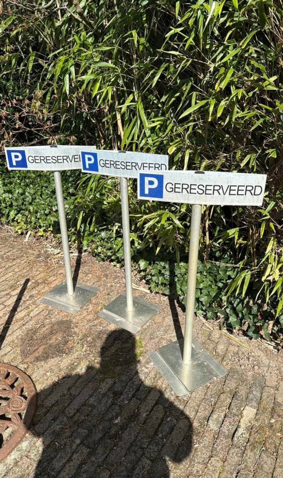 3 parkeerplaats gereserveerd borden, Ophalen, Overige typen