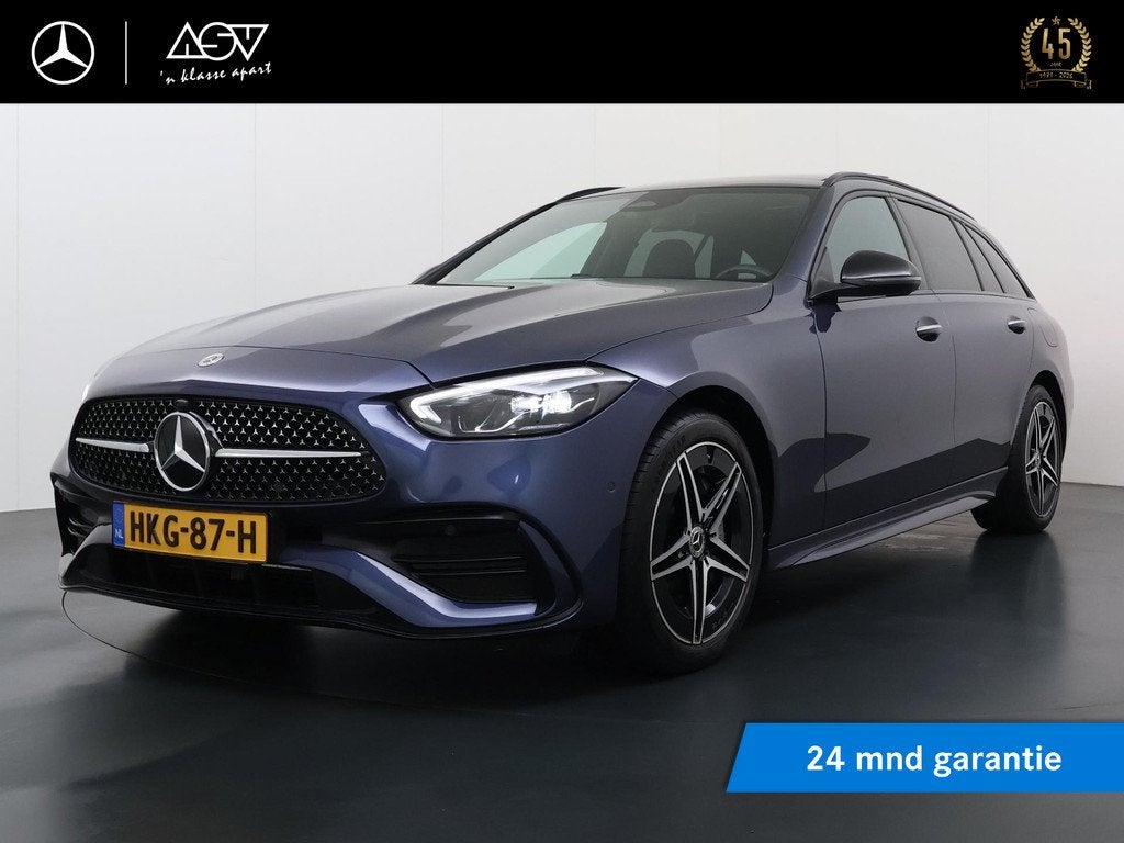Mercedes-Benz C-klasse Estate 300 e AMG Star Edition | Panor, Auto's, Mercedes-Benz, Automaat, Achterwielaandrijving, 4 cilinders