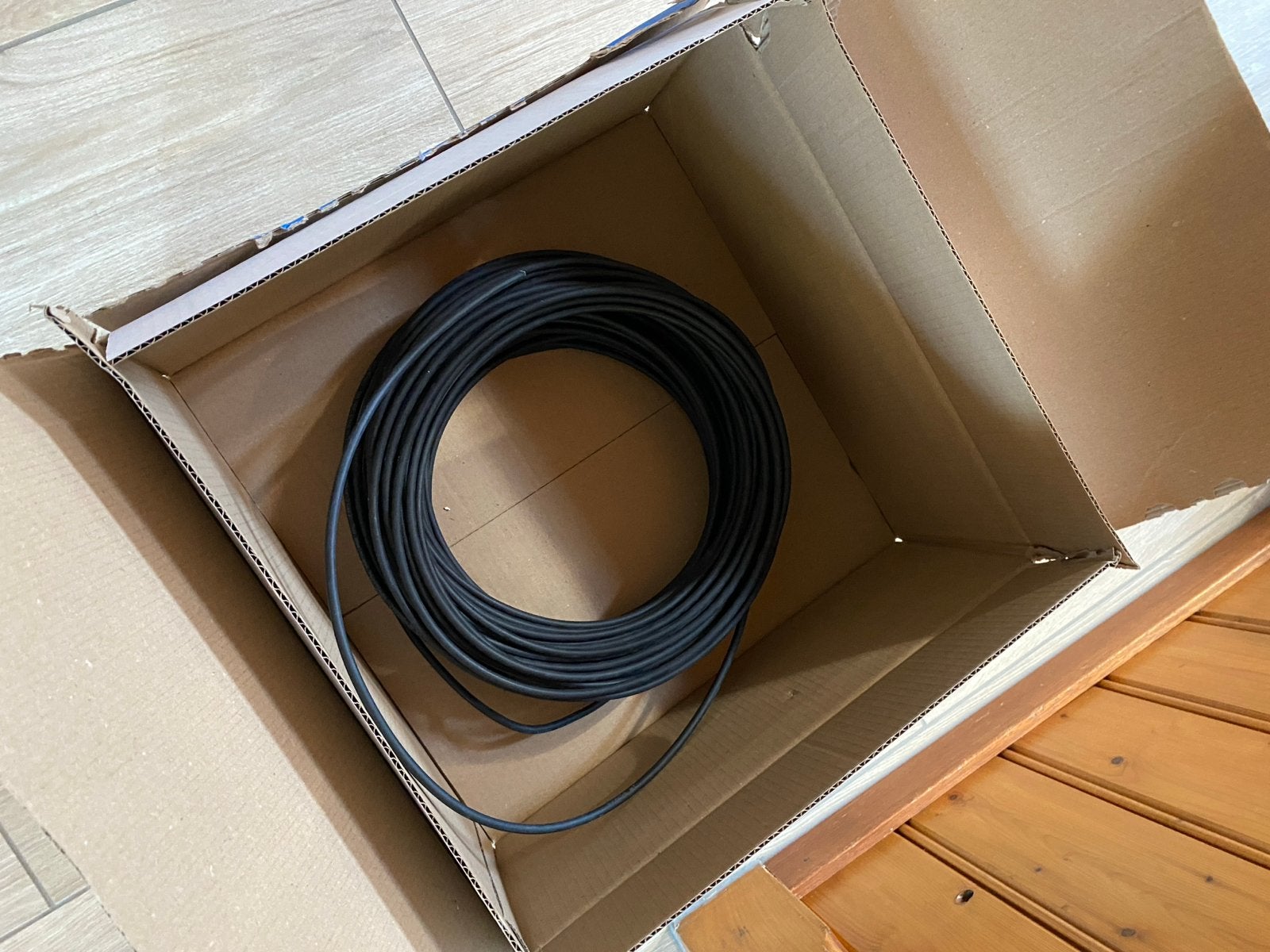 43,75 meter zwarte solarkabel (6mm) - Nieuw, Ophalen of Verzenden, Nieuw, Kabel of Snoer