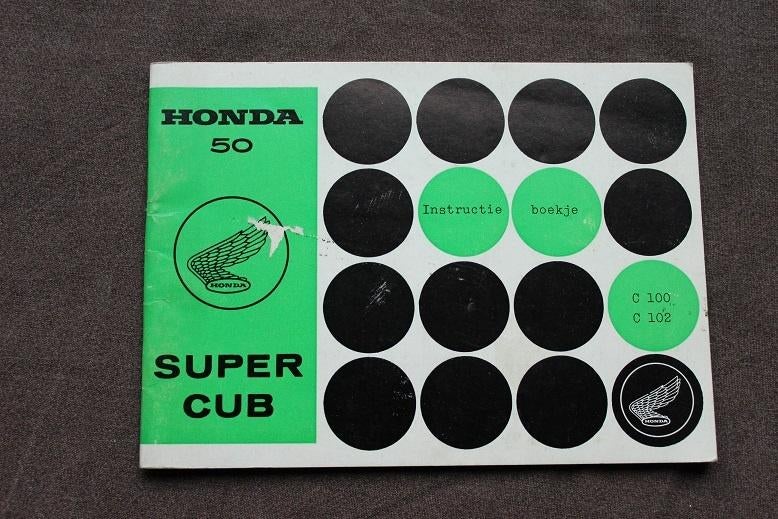 Honda 50 Super Cub C100 C102 bromfiets instructie boekje, Ophalen of Verzenden, Zo goed als nieuw