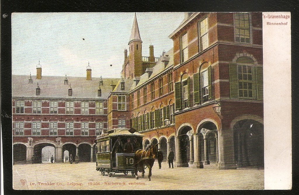 ’s-Gravenhage, Binnenhof met paardentram, Ophalen of Verzenden, Voor 1920, Ongelopen, Zuid-Holland