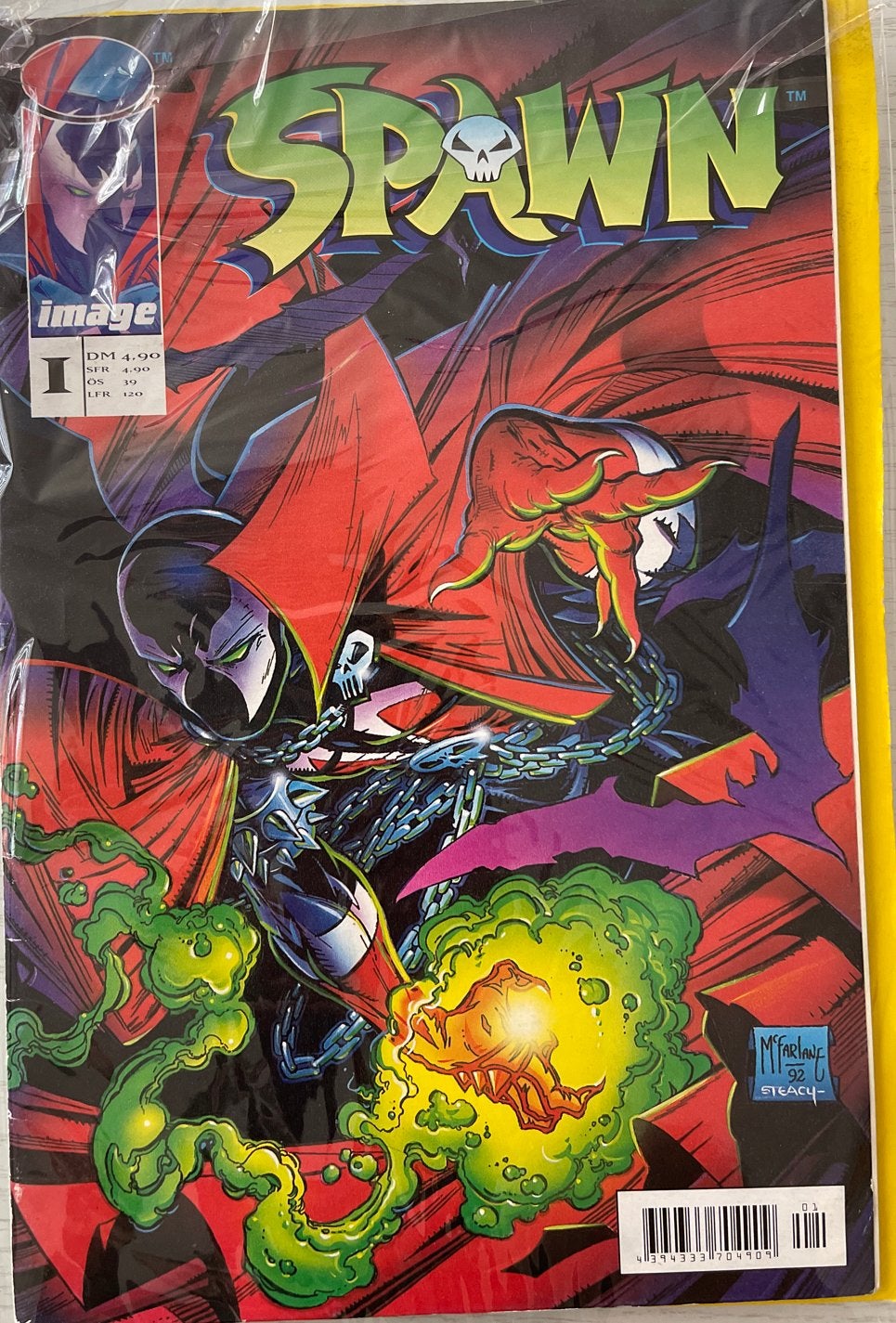 Spawn #1 Comic - Eerste uitgave van Image Comics, Boeken, Eén comic, Ophalen of Verzenden, Zo goed als nieuw, Amerika