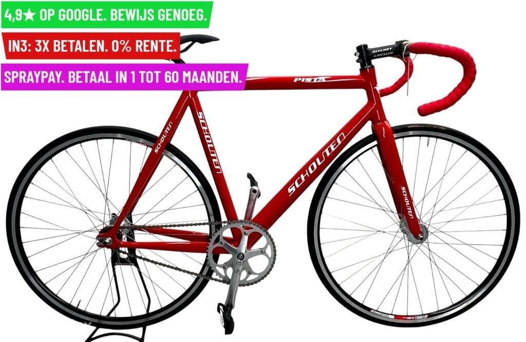 Racefiets Schouten Pista 28"/58cm/1ver - Garantie/Levering, Overige merken, 9713 Bv Groningen, Gebruikt, SCHOUTEN