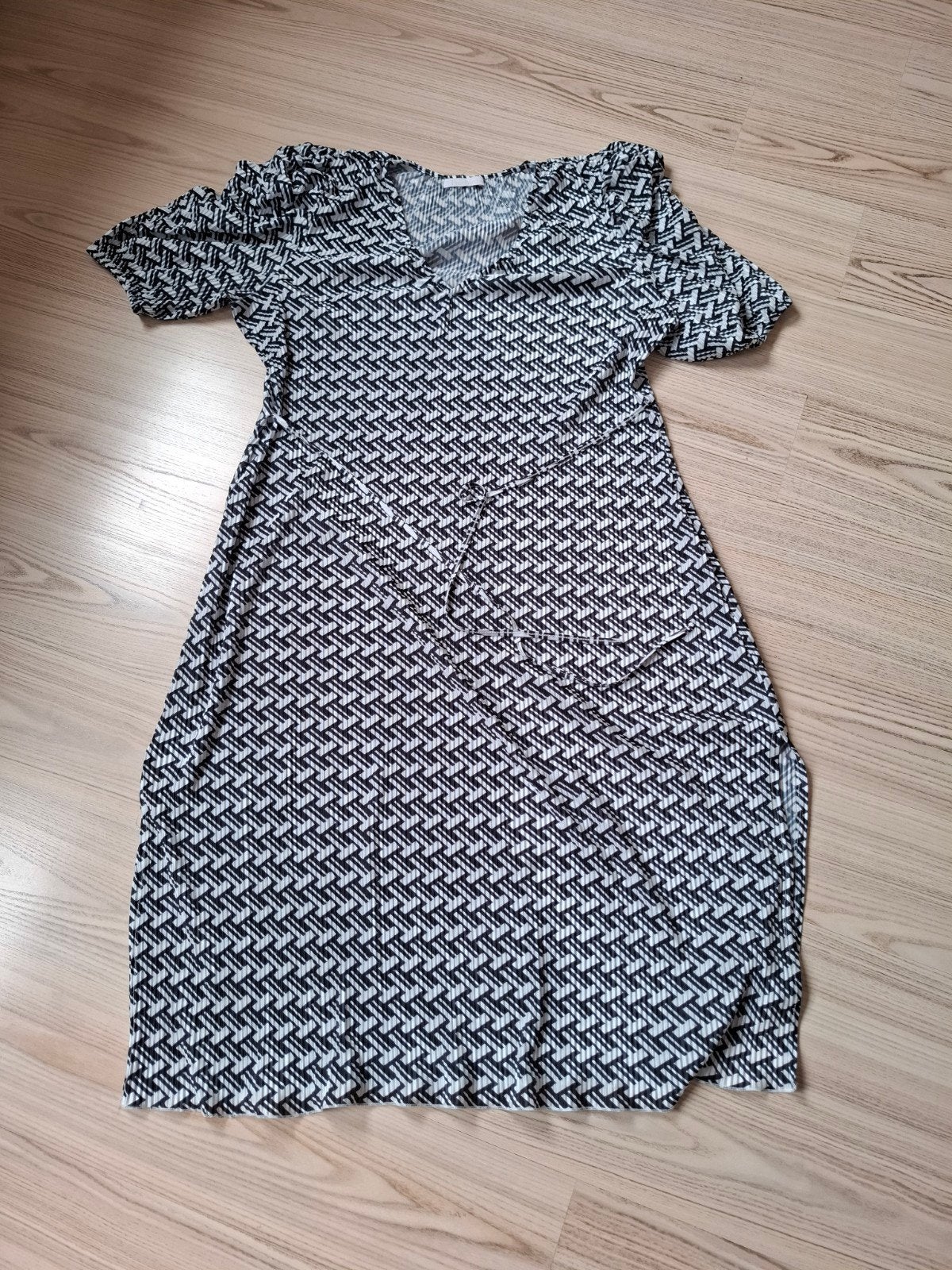 Freebird jurk zwart-wit patroon maat XL, Zwart, Maat 42/44 (L), Ophalen of Verzenden, Zo goed als nieuw