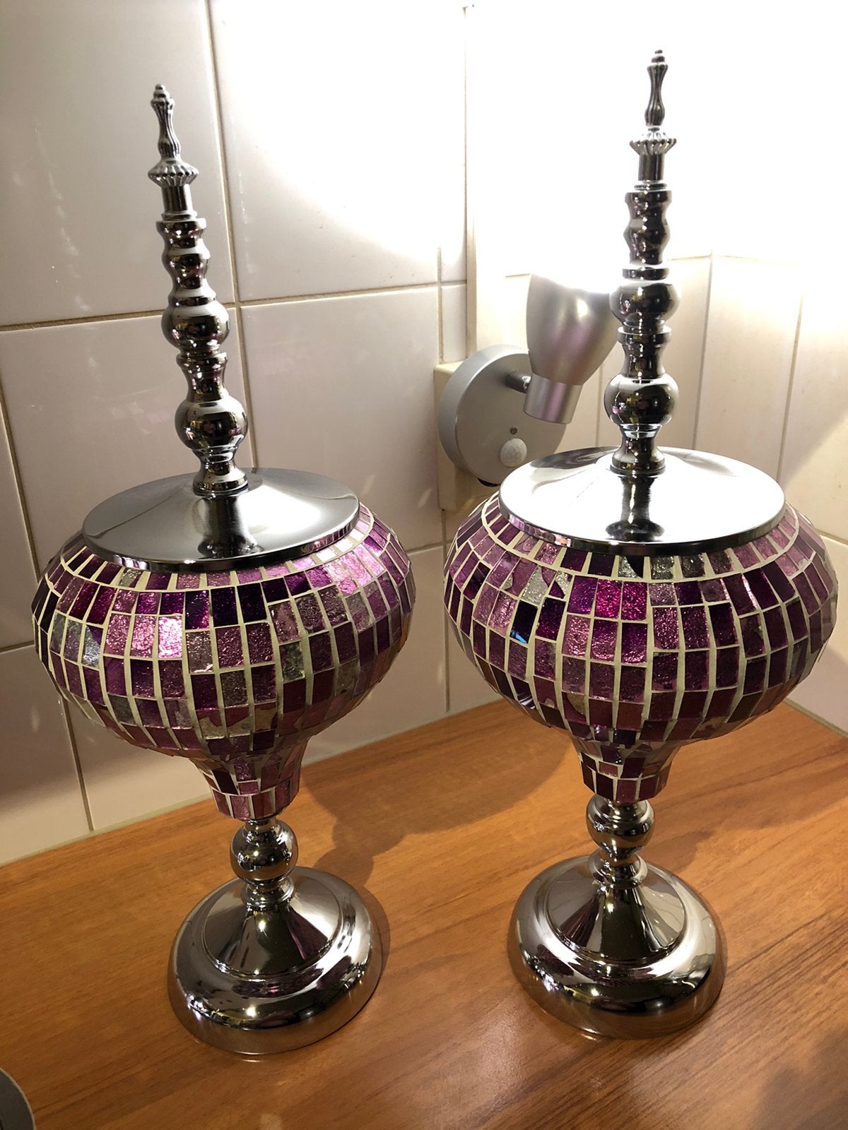 2X Marokaanse Ornamenten Mozaiek “Nieuw”, Meerkleurig, Nieuw, Ophalen of Verzenden, Oosters