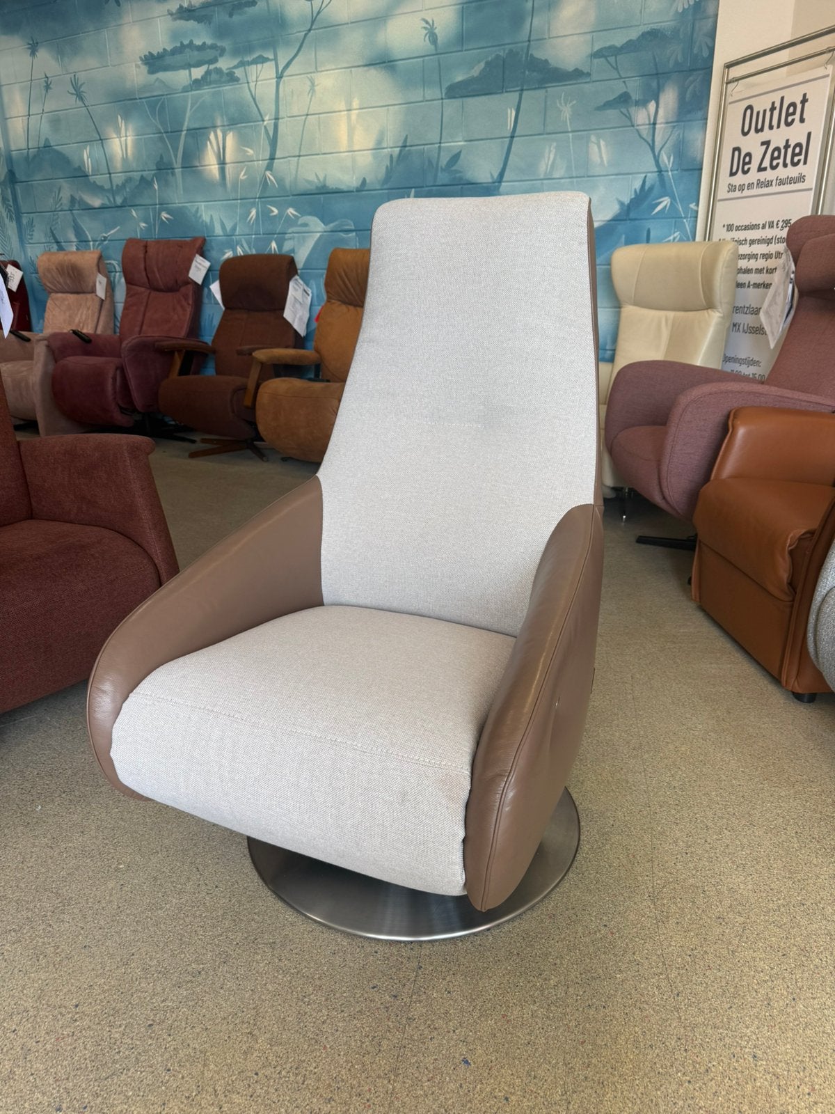 Prominent A-100 sta op stoel relax fauteuil met extra opties, Ophalen of Verzenden, Nieuw, Leer, Outlet IJsselstein Ruim 100 A merken alle kleuren en maten