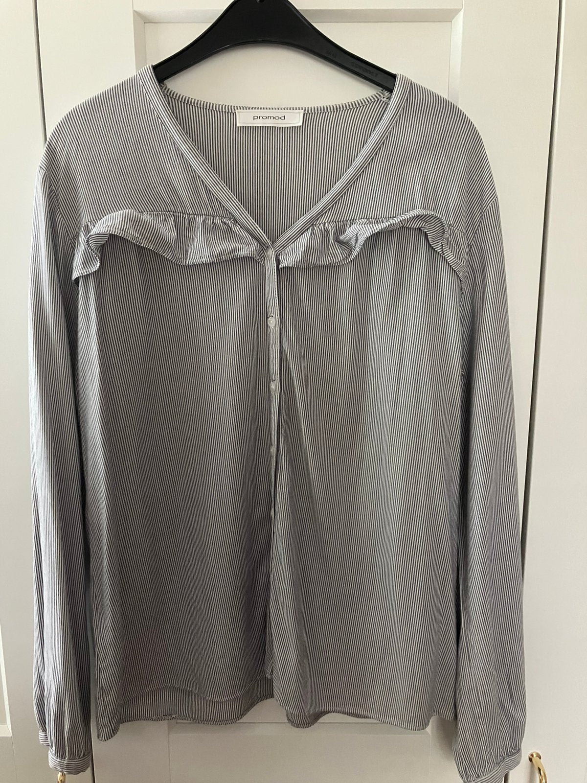 Promod gestreepte blouse maat L, Kleding | Dames, Ophalen of Verzenden, Zo goed als nieuw, Maat 42/44 (L), Grijs