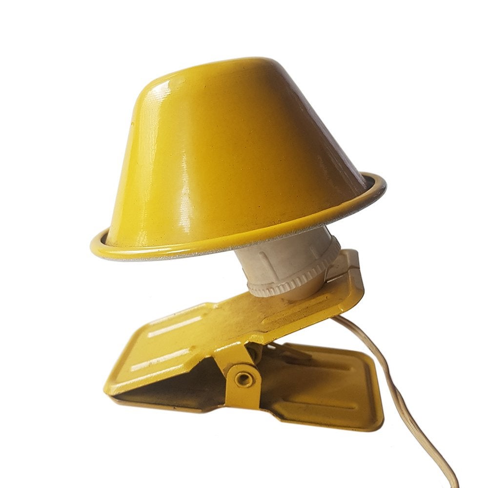 Vintage Italiaanse klemlamp, leeslamp jaren 60, Metaal, Gebruikt, -, -