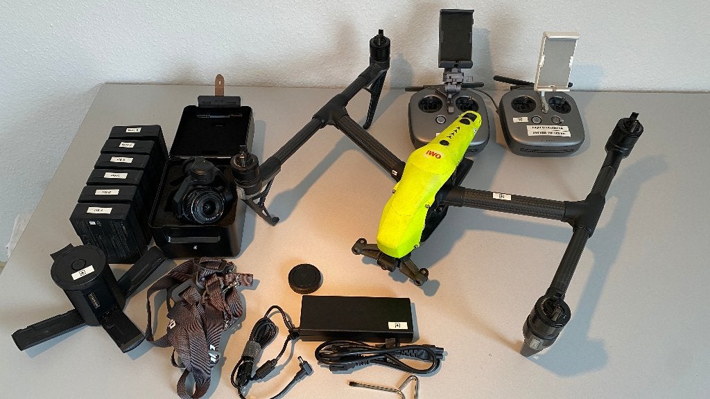 DJI Inspire 2 + Zenmuse X5S | 8 accu’s | 2 controllers, Ophalen, Gebruikt, DJI, Professionele drone