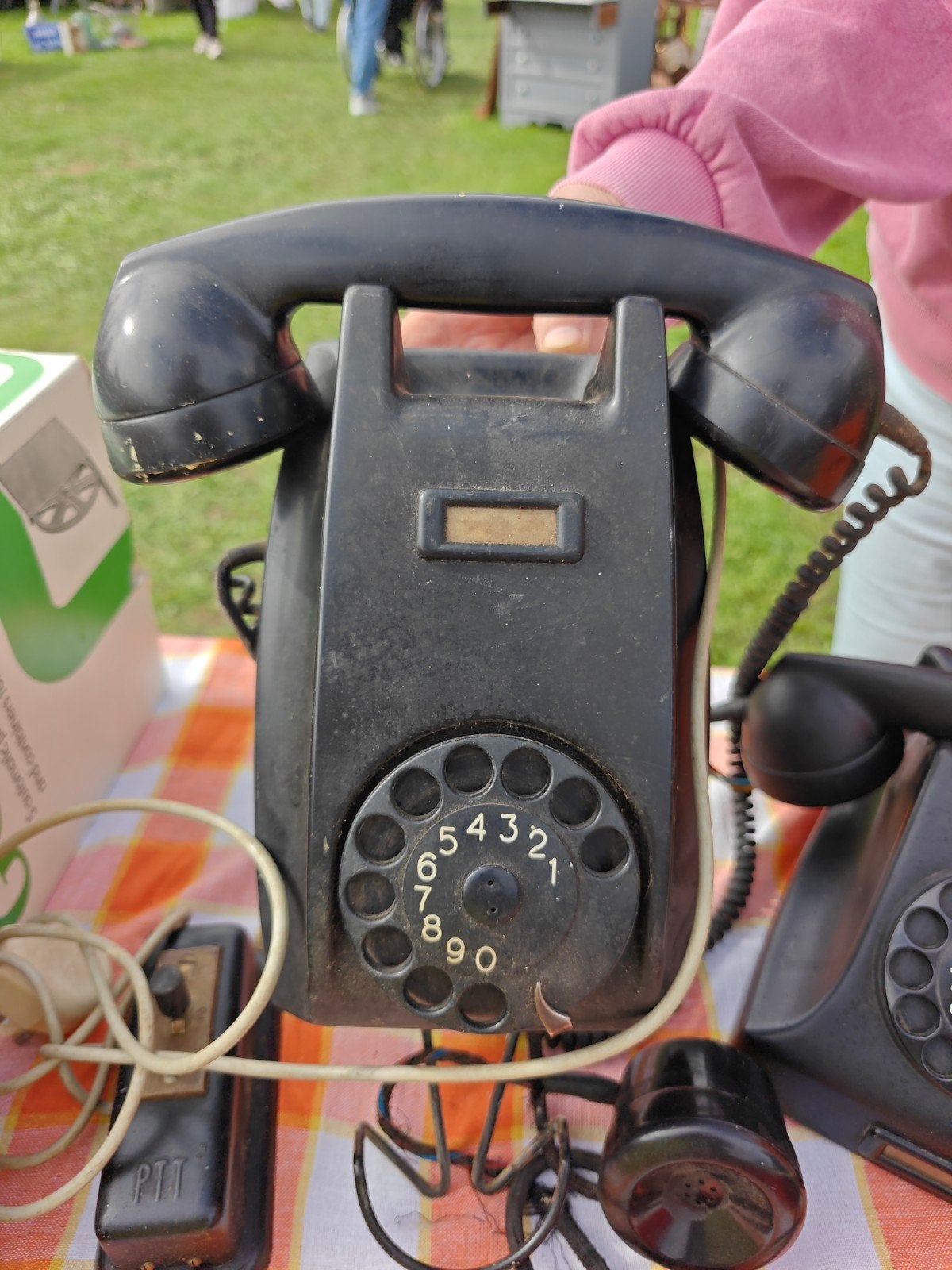 Oude draai telefoon om op te hangen, Ophalen of Verzenden