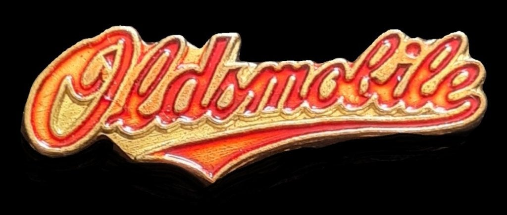 Oldsmobile pin- rode tekst, Verzenden, Nieuw, Transport, Speldje of Pin