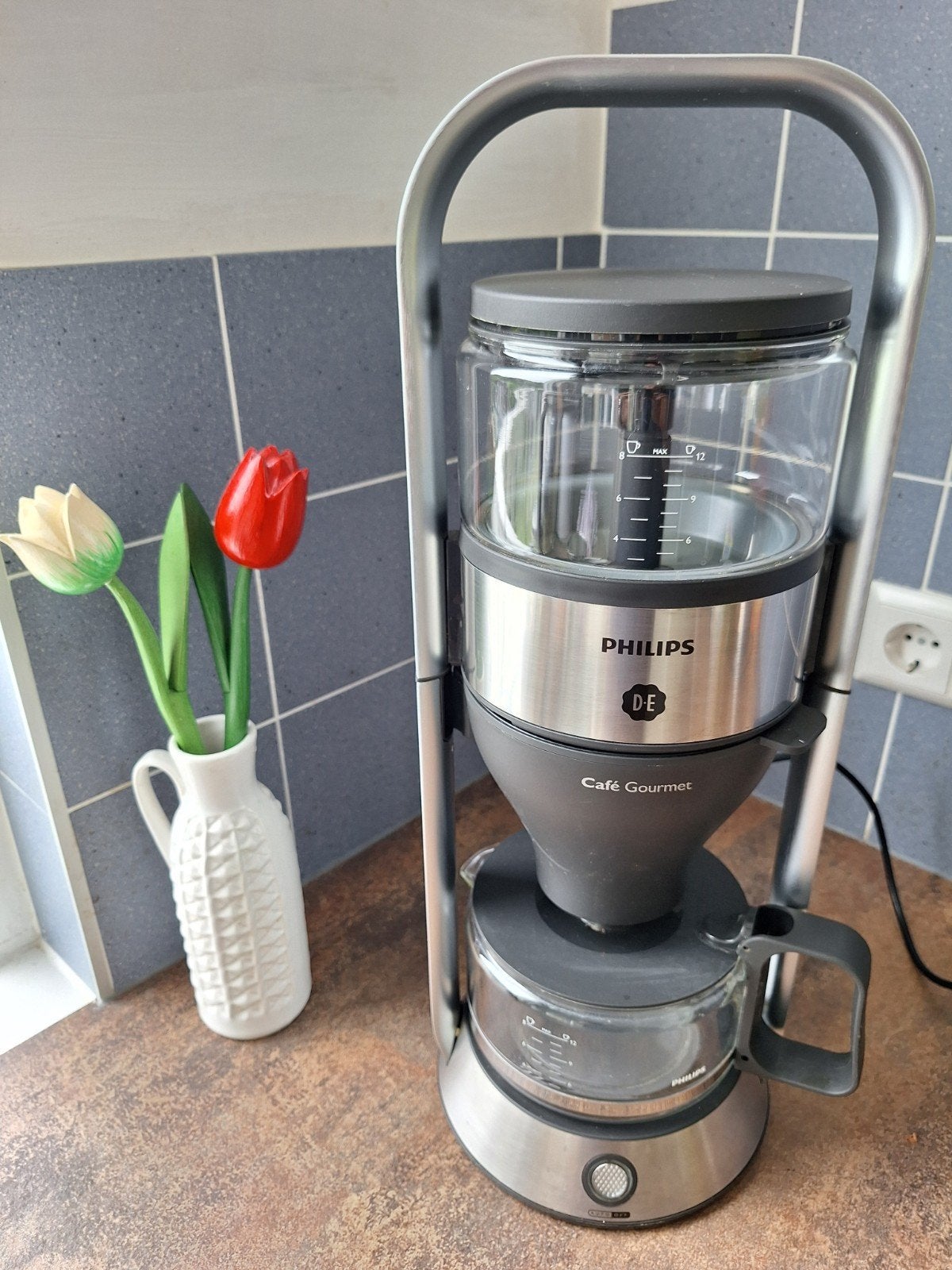 Philips Café  Gourmet de luxe HD5414/00  koffiezetter, 10 kopjes of meer, Ophalen of Verzenden, Zo goed als nieuw, Koffiemachine