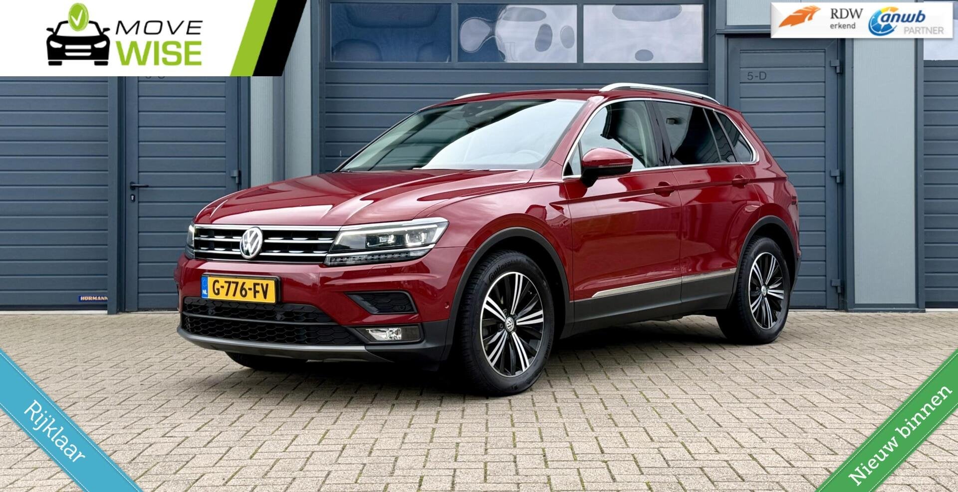 Volkswagen Tiguan 1.5 TSI - 150pk ACT Highline Business R |, Dealer onderhouden, 150 pk, Adaptive Cruise Control, SUV of Terreinwagen