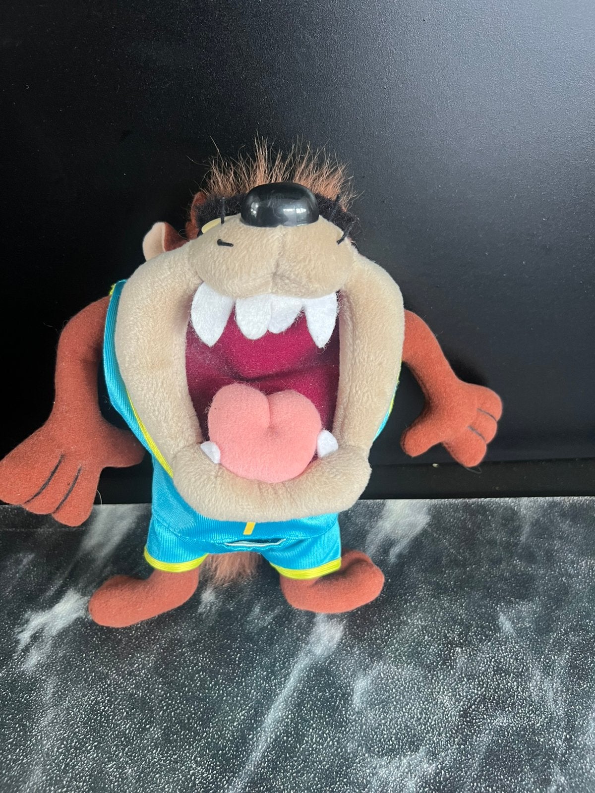 Vintage 90ies Tasmanian Devil knuffel 20 cm, Ophalen of Verzenden, Zo goed als nieuw, Overige typen