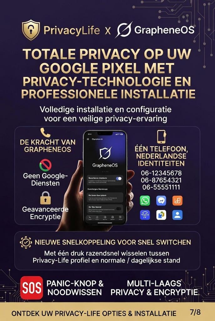 Totale privacy op je Google Pixel met GrapheneOS installatie, Telecommunicatie, Ophalen, Nieuw