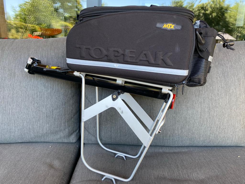 Topeak MTX QuickTrack Fietstas met Drager en Regenhoes, Ophalen, Zo goed als nieuw