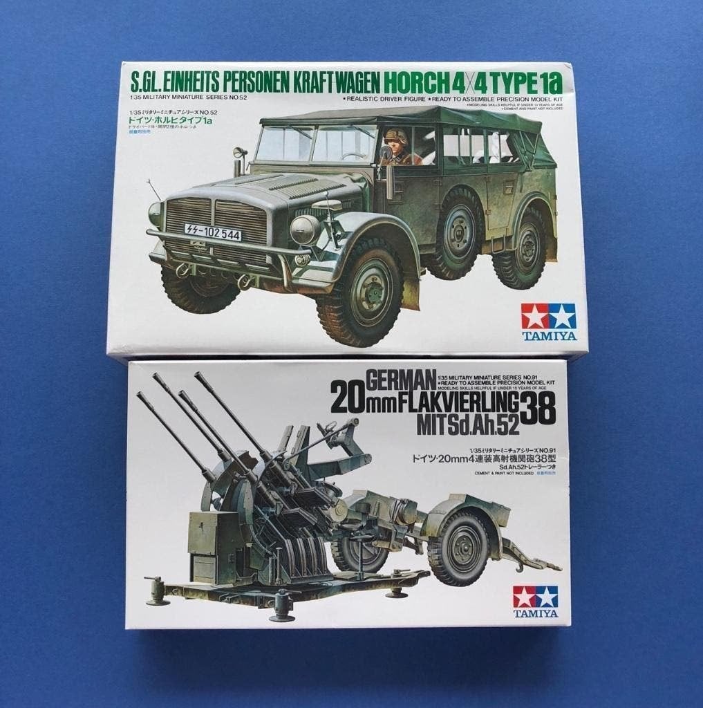 Tamiya Horch en Flakvierling set 1/35, Tank, Verzenden, 1:32 tot 1:50, Nieuw