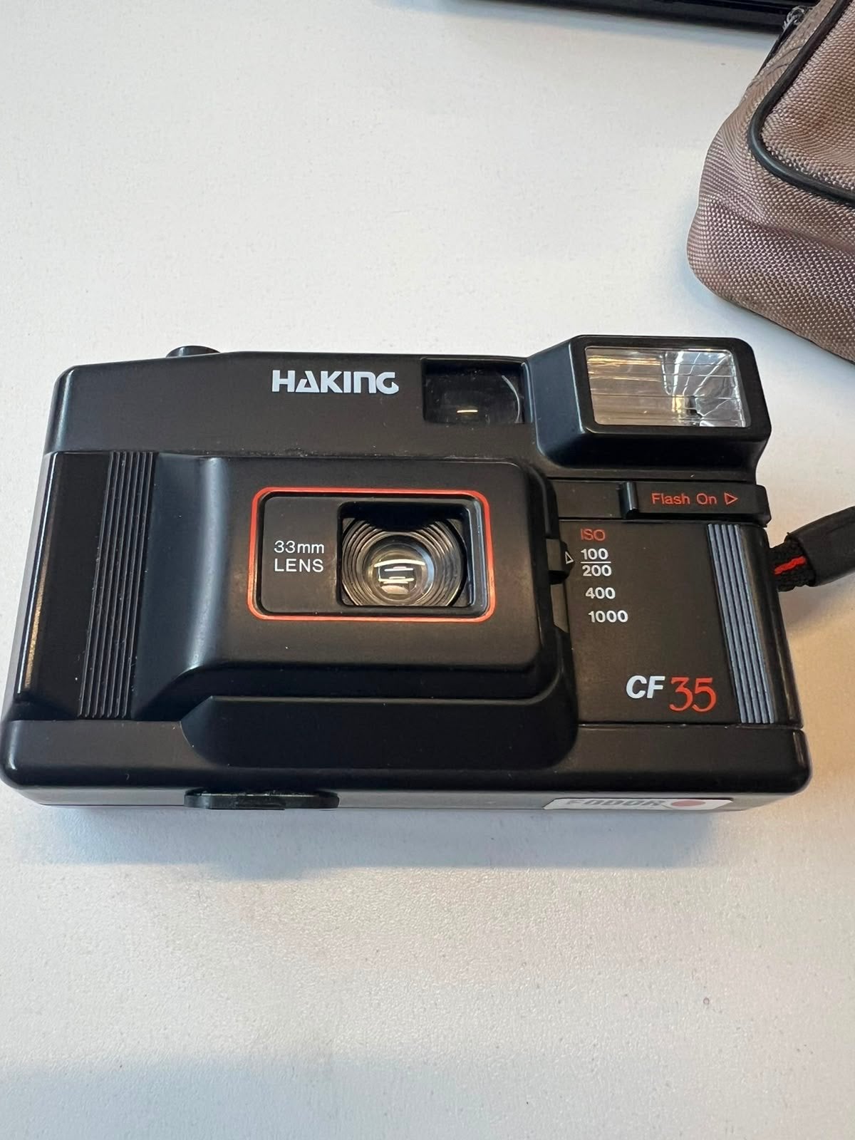 Haking CF35 Compact Camera met 33mm Lens en Flash, Ophalen of Verzenden, Gebruikt, Compact, Overige Merken