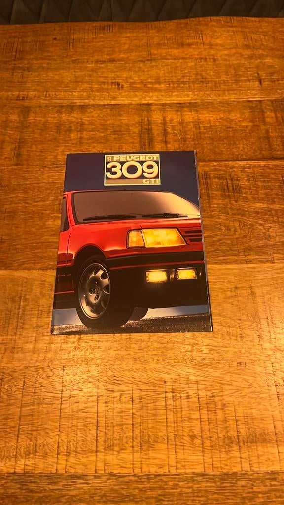 Peugeot 309 GTI brochure - Nederlandstalig, Ophalen of Verzenden, Zo goed als nieuw, Peugeot