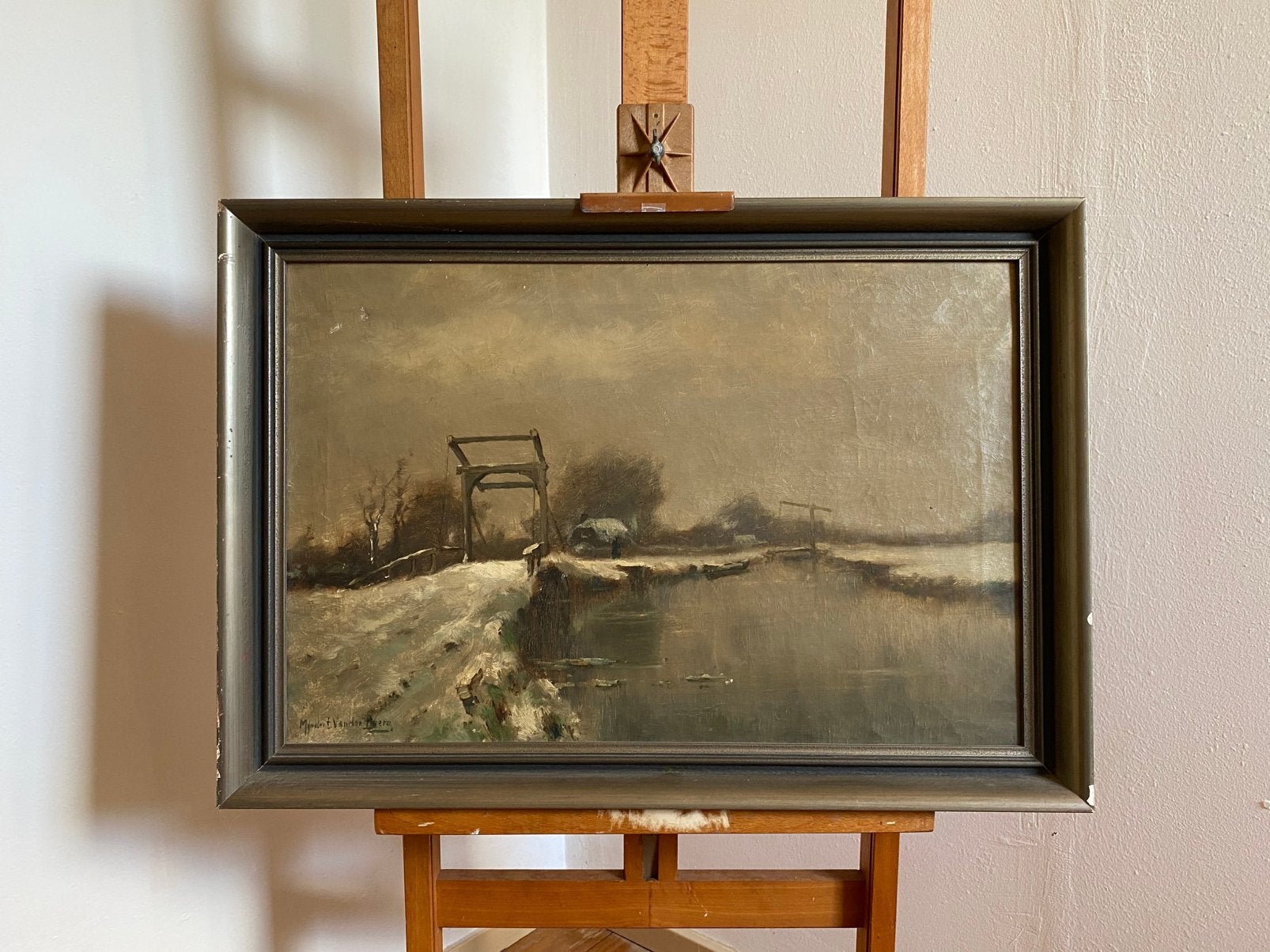 Winters landschap, Mijndert van den Berg (1876-1967)., Antiek en Kunst, Ophalen of Verzenden