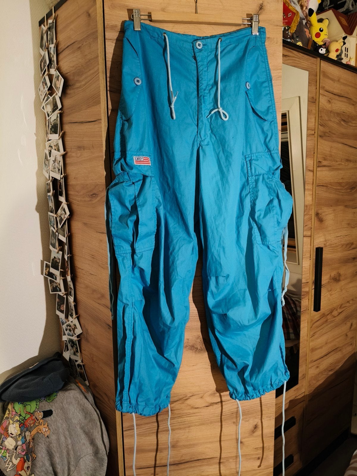 UFO Cargo Broek Turquoise Maat XS, Kleding | Dames, Blauw, Ophalen of Verzenden, Maat 34 (XS) of kleiner, Lang