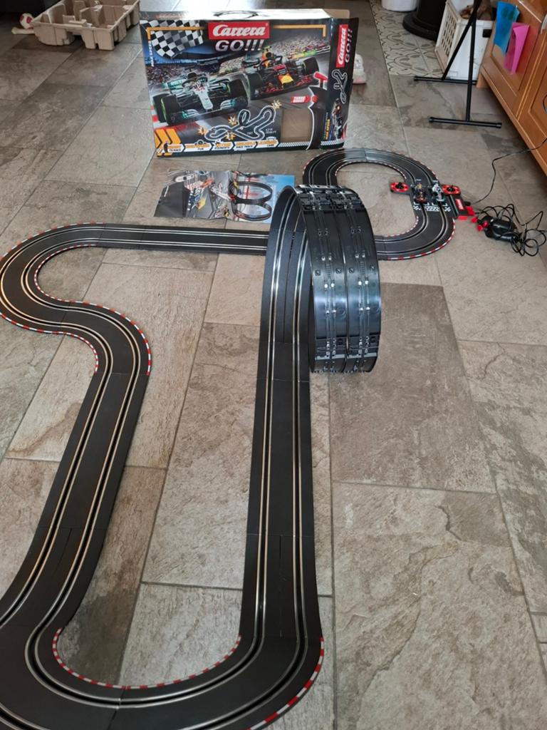 Racebaan elektrisch Carrera Go!! Max en Lewis, Ophalen, Zo goed als nieuw, Elektrisch, Overige merken